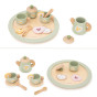 VIGA Wooden Spring Tea Set - 15 pieces