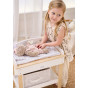 VIGA Wooden Changing Table 2 in 1 Bathtub for Dolls
