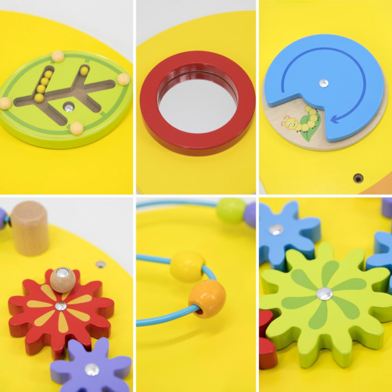 VIGA Large Wooden Caterpillar Activity Board