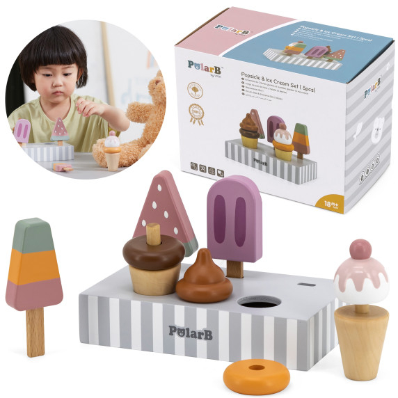 VIGA PolarB Ice Cream Sticks with Stand 5 pcs.