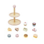 VIGA Wooden Cake Stand with Accessories