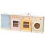 VIGA PolarB Wooden Kitchen Set XL Washing Machine Stove Dishwasher