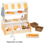 VIGA Wooden Mini Bakery Shop Baked Goods Stand 16 pcs.