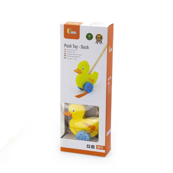VIGA Wooden Duck Pusher