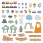 VIGA PolarB Wooden children's train track 90 pieces