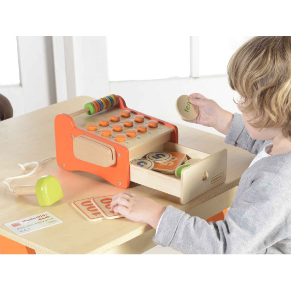 MASTERKIDZ Wooden Shopping Cart