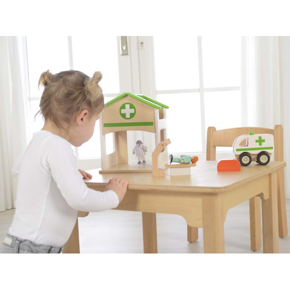 MASTERKIDZ Mini Hospital Wooden Model Set