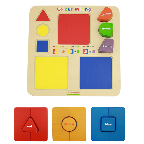 MASTERKIDZ Educational Board Puzzle Connecting Mixing Colors Montessori