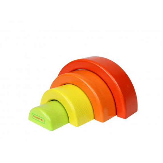 MASTERKIDZ Wooden Puzzle Rainbow Montessori