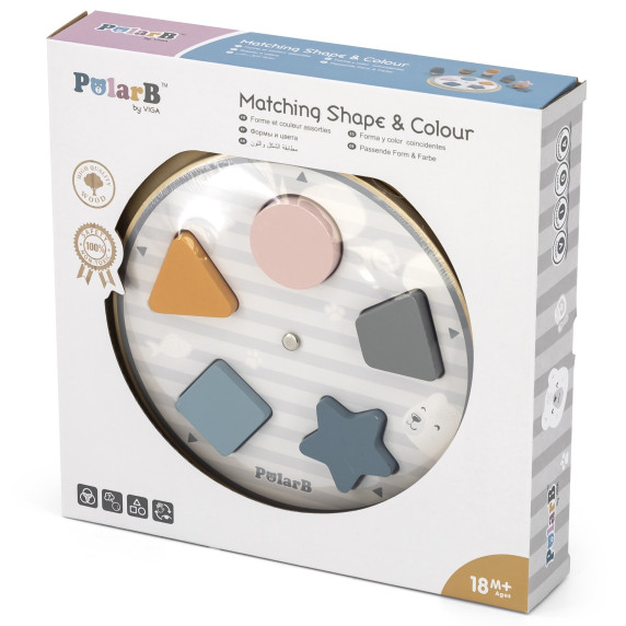 VIGA PolarB Shape and Color Matching Puzzle
