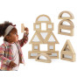 VIGA Wooden Mirror Blocks 16-piece puzzle