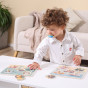 VIGA PolarB Wooden Puzzle Vehicles with Pins