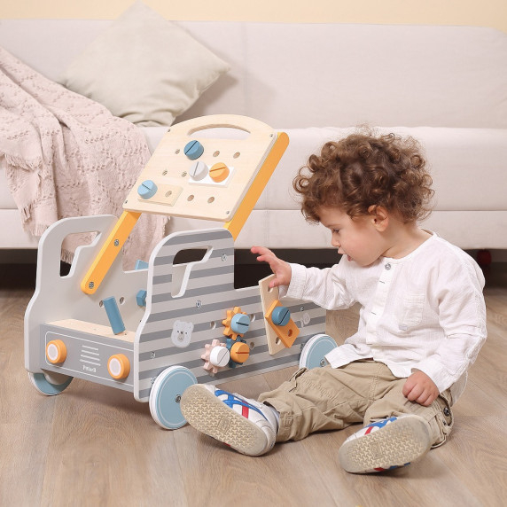 VIGA PolarB Wooden Car with Tools DIY Workshop Car
