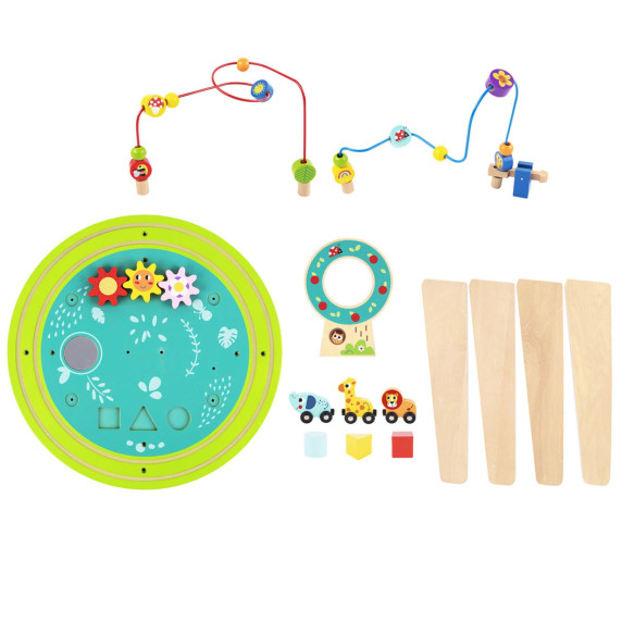 TOOKY TOY Wooden Activity Table Motor Loop