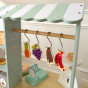 TOOKY TOY Grocery Store Stall Wooden Oven Scale Card Reader