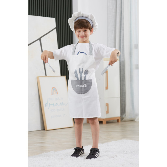 VIGA PolarB Chef's Costume Apron + Cap