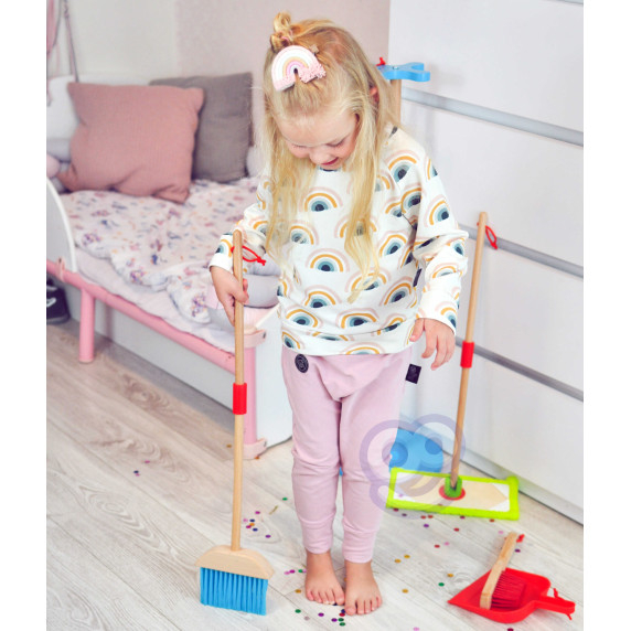 TOOKY TOY Wooden Cleaning Set for Children 6 pcs.