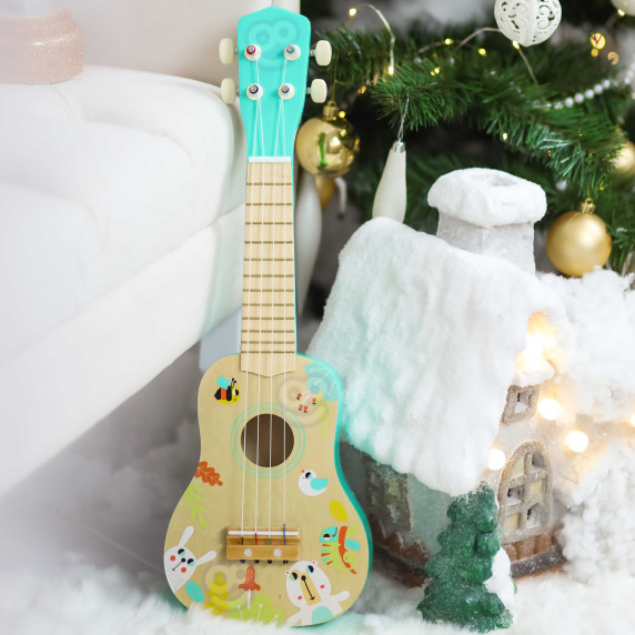 TOOKY TOY Wooden Ukulele Guitar for Children 3+
