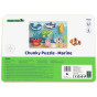 TOOKY TOY Wooden Montessori Puzzle Sea World Fish Turtle Shapes