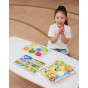 VIGA Wooden Puzzle Montessori 2-in-1 Puzzle Fruit Figures