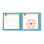 TOOKY TOY Wooden Montessori Puzzle Logic Game Puzzles Magnetic Matches for Children 58 pcs.