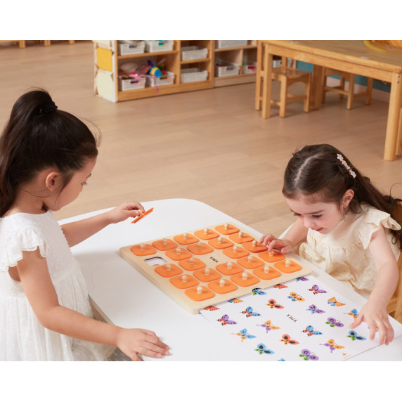 VIGA Memory Game Guess the Pictures 10 Cards Montessori Large