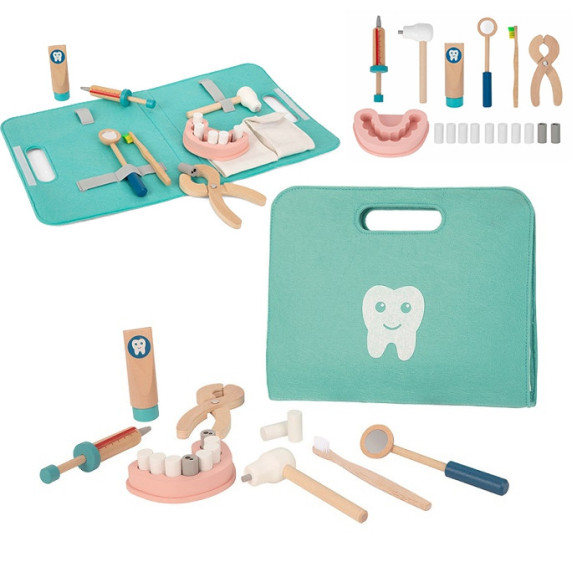 TOOKY TOY Little Dentist Set Doctor's Suitcase 19 pcs FSC