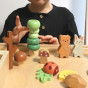 TOOKY TOY Forest Set Stackable Puzzle Blocks Figures