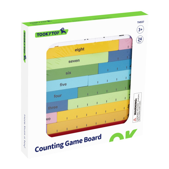 TOOKY TOY Wooden Math Board Learning Counting Abacus