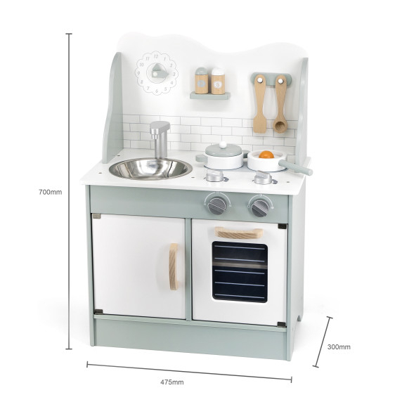 VIGA PolarB Wooden Kitchen with Eco Green Accessories
