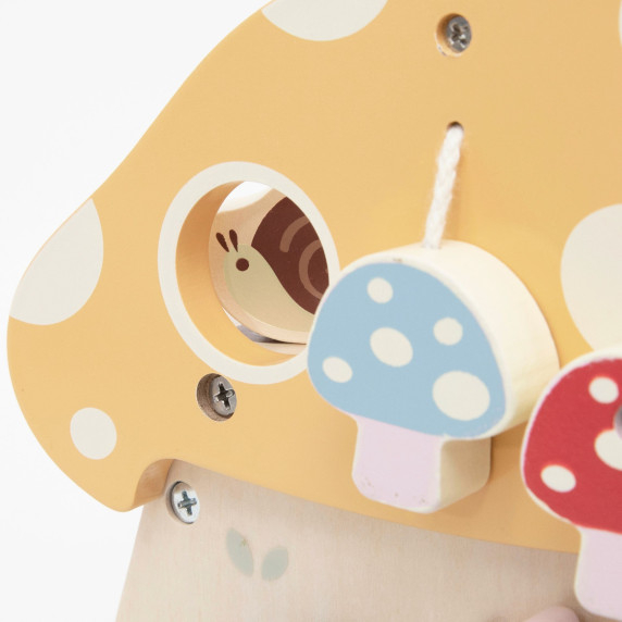 VIGA Wooden Mushroom Activity Sorter Maze Mirror 18M+