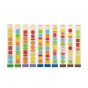 VIGA Wooden Beads for Stringing Sequencing Patterns 64 pcs 3+