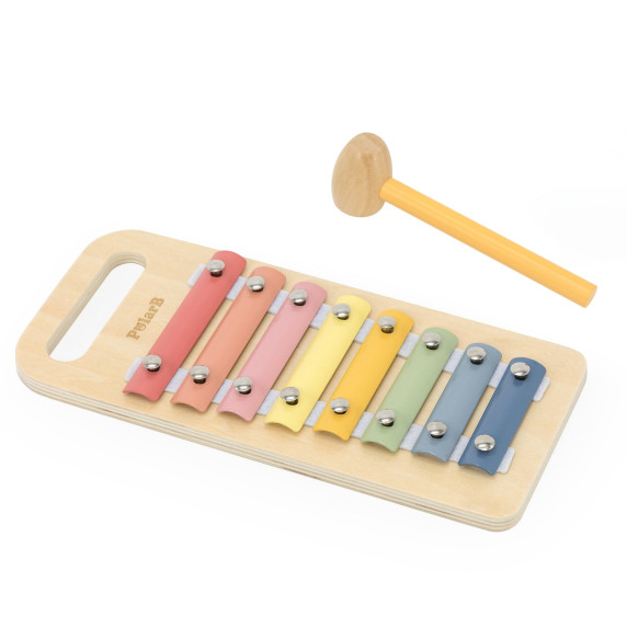 VIGA Wooden Set of Knockout + Xylophone 2 in 1
