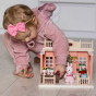 WOOPIE Dollhouse Rabbit Family Flower Shop + Figurine