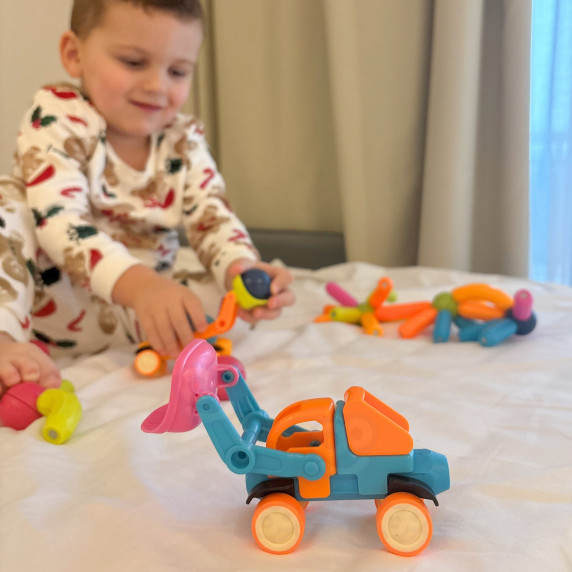 WOOPIE Magnetic Building Blocks Vehicles 52 pcs.