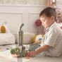WOOPIE Electric Train Locomotive for Domino Blocks Dinosaur Orange