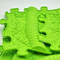 WOOPIE Sensory Mat Orthopedic Puzzle Snake Green 6 pcs.