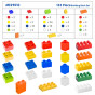 MASTERKIDZ STEM Building Block Set 135 pcs with Panel Overlay 4 pcs.