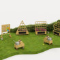 CLASSIC WORLD EDU 2-in-1 Manipulative Chalk Board Learning Time and Weather