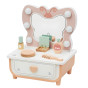 TOOKY TOY Wooden Butterfly Dressing Table Accessories Mirror with LED Lighting + Cosmetics