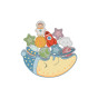 TOOKY TOY Cosmic Sleeping Moon Balancing Wooden Puzzle Threading Montessori Space
