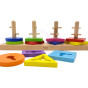 VIGA Wooden Montessori Shape Sorter Blocks