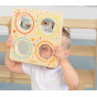 MASTERKIDZ Montessori Sensory Mirror Board and Curved Lenses