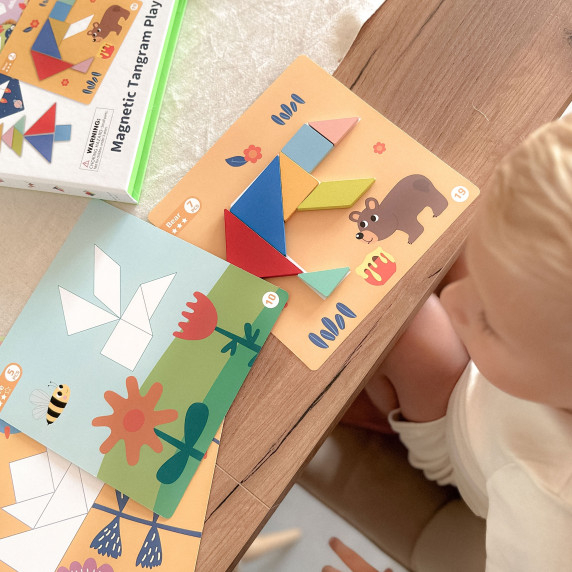 TOOKY TOY Tangram Puzzle Puzzle for Children Learning Shapes Figures Shapes 18 pcs.