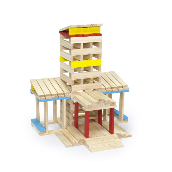 VIGA Wooden Building Blocks Buildings