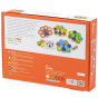 VIGA Wooden Match Colors Game Peacock Tail Montessori + Cards