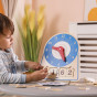 VIGA Wooden Clock Learning Time Clock Montessori