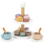 VIGA PolarB Wooden cake stand with cupcakes, cookies and coffee, set of 15