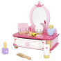 VIGA Wooden Pink Makeup Table with Mirror + Accessories