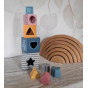 VIGA PolarB Pyramid Educational Puzzle Cube Sorter Blocks
